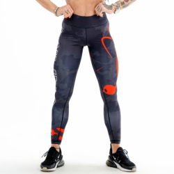 Legging Camouflage Noir Femme