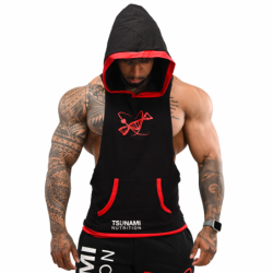REVOLUTION SLEEVELESS LOOSE FIT HOODIE REVOLUTION SLEEVELESS LOOSE FIT HOODIE