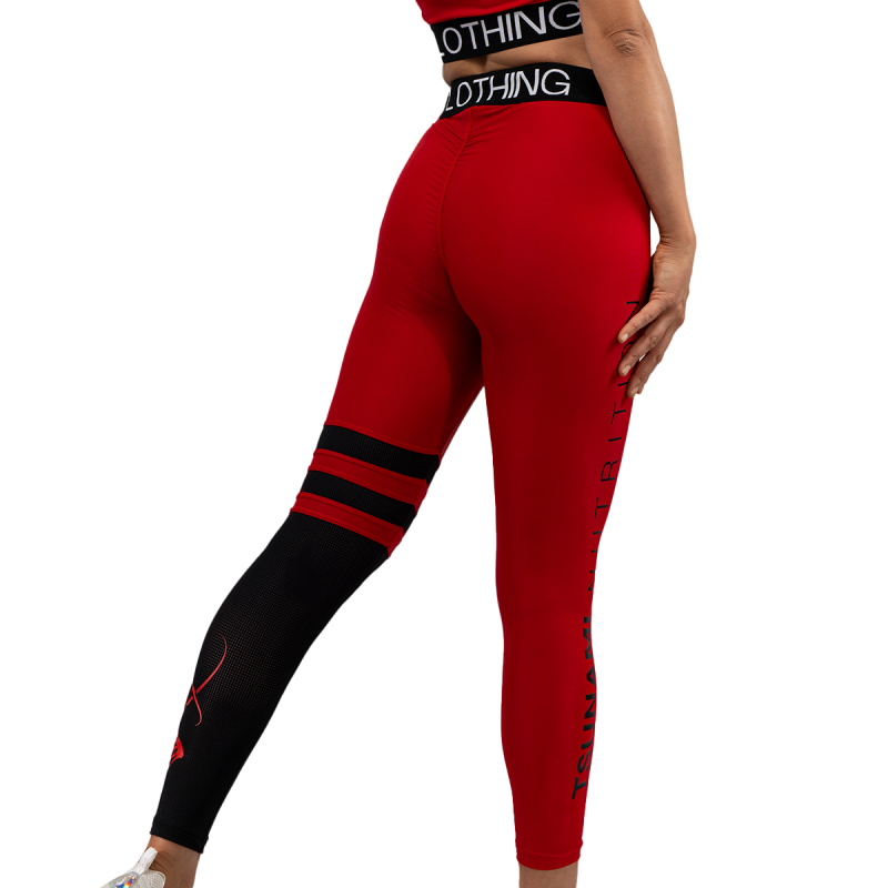 Leggings Push Up Tsunami Rouge