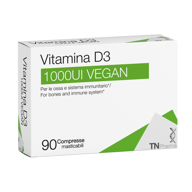 Vitamina d3 1000ui vegan 90 chewable tablets