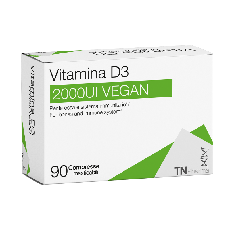 Vitamina d3 2000ui vegan 90 tbl chewable