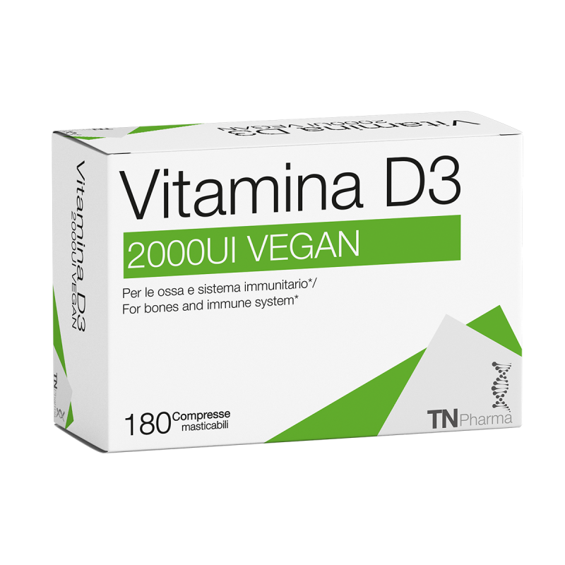 Vitamina d3 2000ui vegan 180 tbl chewable