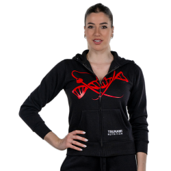 Sweatshirt zippé officiel pour femme noir
