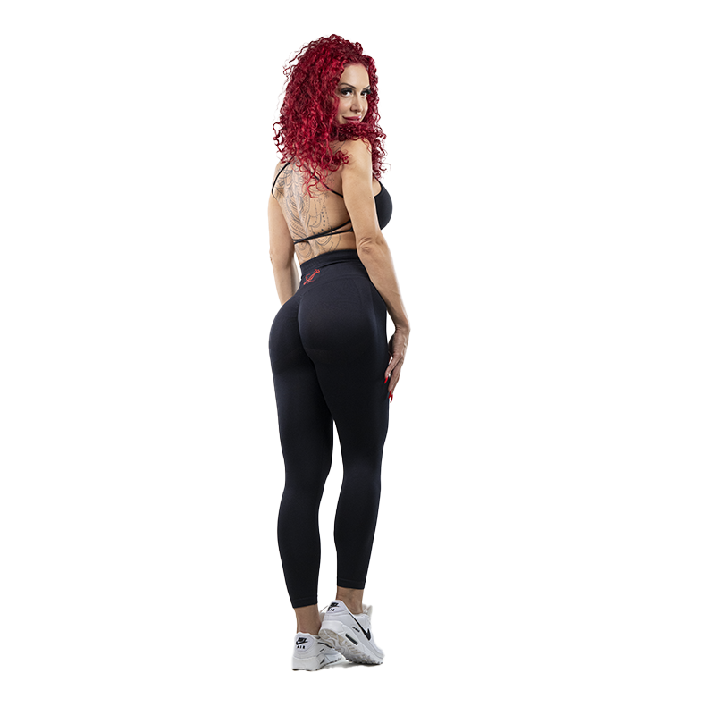 Legging Noir sans couture Femme