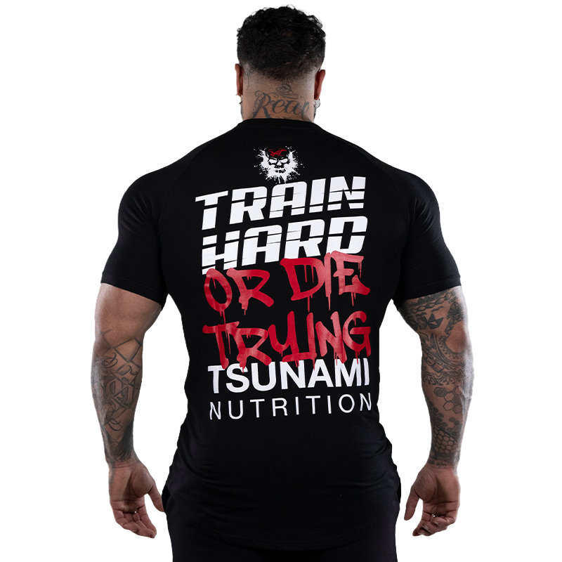 T-shirt noir avec tête de mort