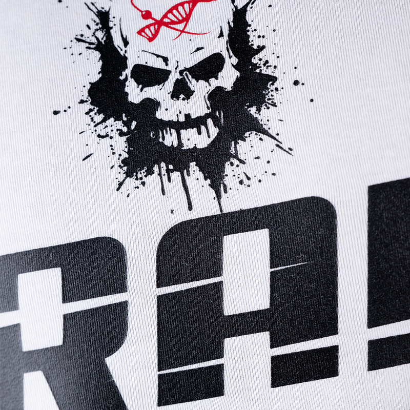 T-shirt blanc avec tête de mort