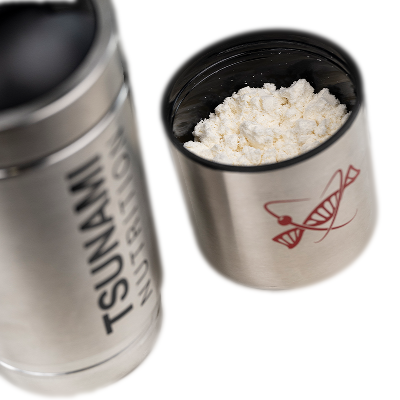 Metal Shaker with Pill Holder 600 ml + 200 ml