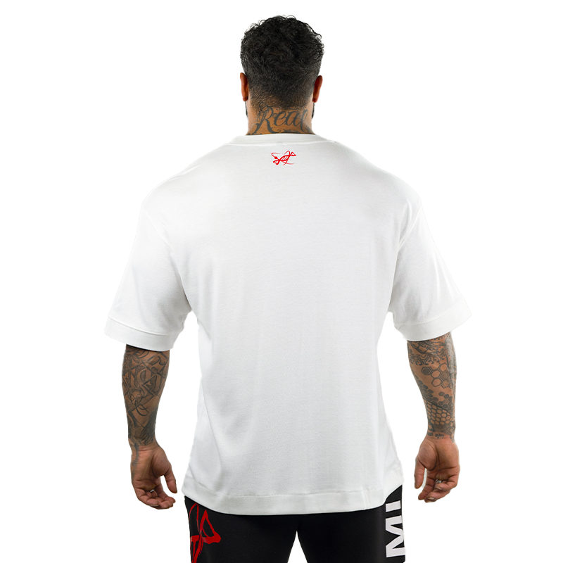 Box Logo Oversize Tsunami Men's T-shirt White