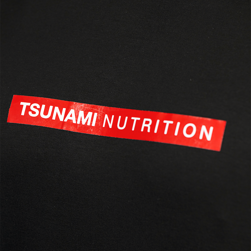 Tsunami Hommes Box Logo Oversize Sleeve Noir