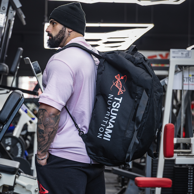 Tsunami Nutrition Large Backpack Duffle Bag