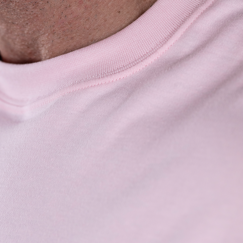 Box Logo Oversize Long Sleeve Tsunami Men's T-shirt Pink