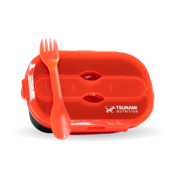 Tsunami Nutrition foldable silicone lunch box