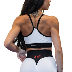 Top sans couture pour femmes blanc