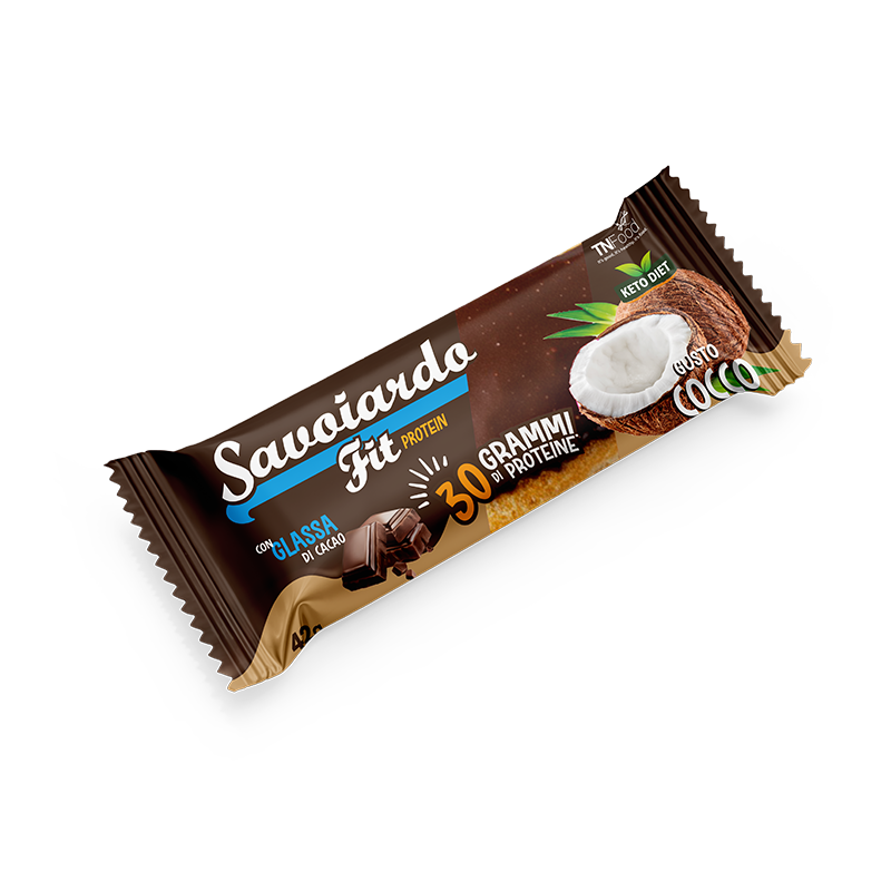 Cocoa Frosted Savoiardo Fit Protein 42 g - BOX OF 10 Pcs.