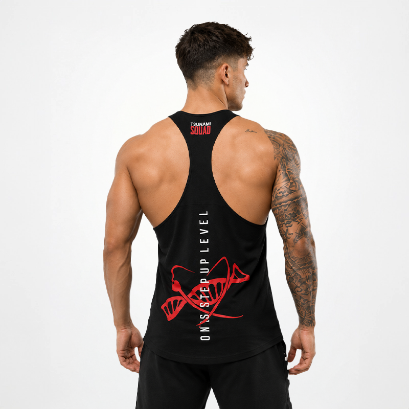 Men's "One step up level" tank top