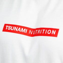 Tsunami Men's Box Logo Oversize T-shirt Blanc