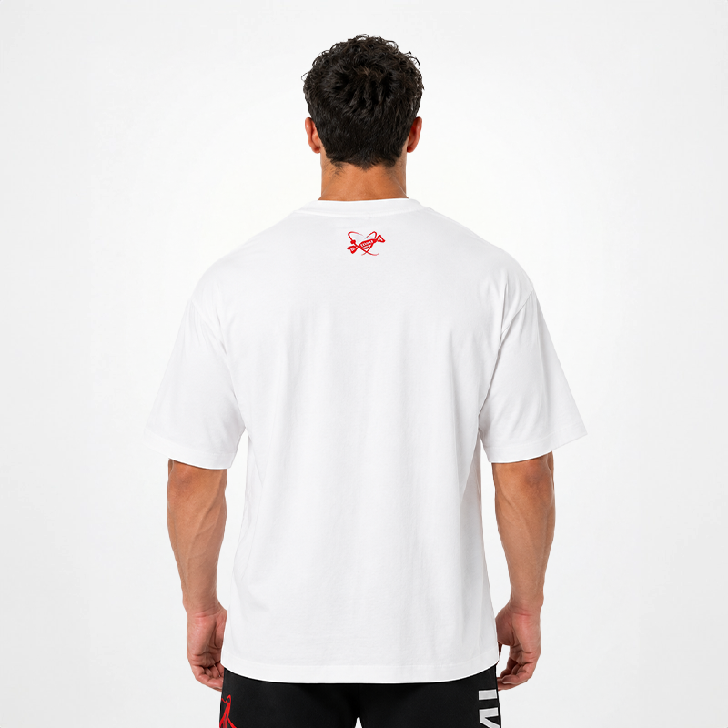 Box Logo Oversize Tsunami Men's T-shirt White