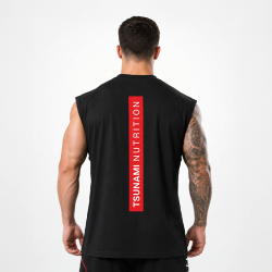 Tsunami Hommes Box Logo Oversize Sleeve Noir