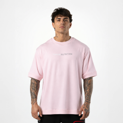 Tsunami T-shirt oversize hommes rose