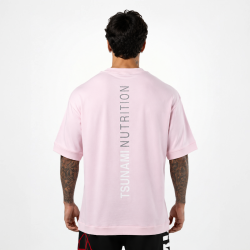 Tsunami T-shirt oversize hommes rose