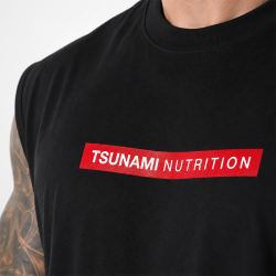 Tsunami Men's Box Logo Oversize T-shirt Black