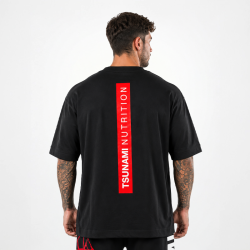Tsunami Men's Box Logo Oversize T-shirt Black