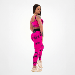 Leggings Seamless Tie Dye Fuchsia pour femmes