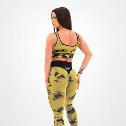 Leggings sans couture pour femmes Tie Dye Military Green