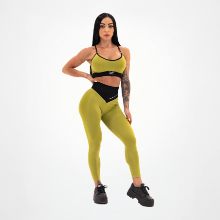 Leggings sans couture pour femmes Vert militaire