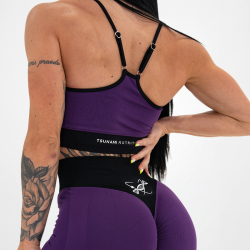 Hauts sans couture pour femmes Purple