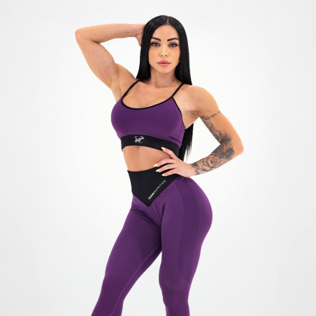 Leggings sans couture pour femmes Purple