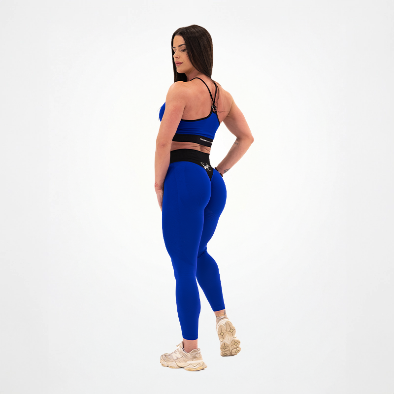 Leggings sans couture pour femmes Bleu