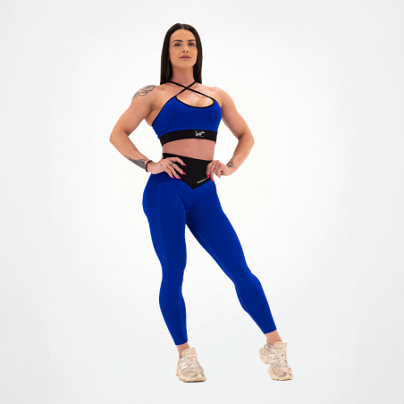 Leggings sans couture pour femmes Bleu