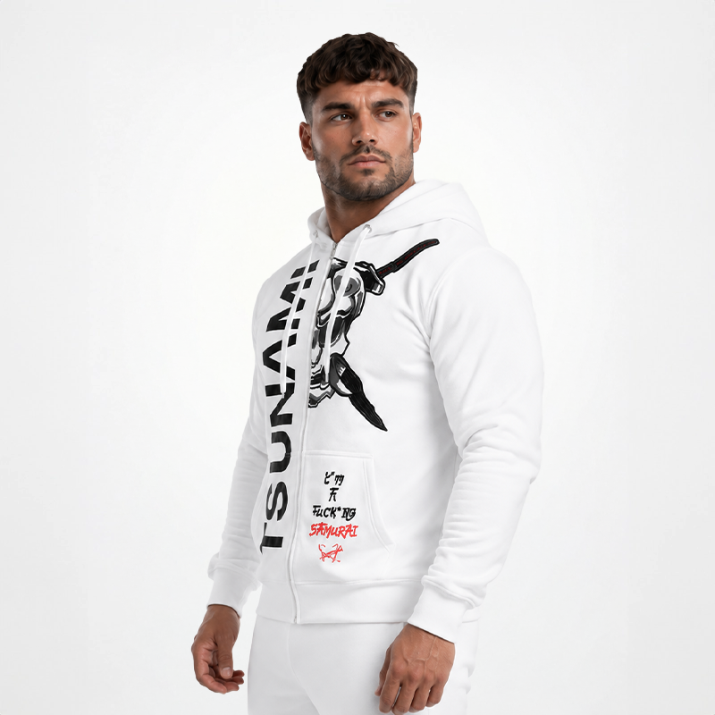 White Samurai Hoodie