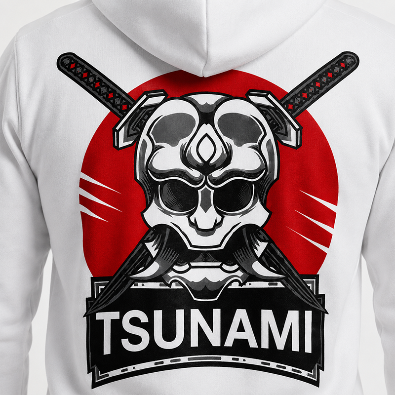 White Samurai Hoodie