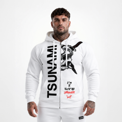 Sweat à capuche Samurai blanc