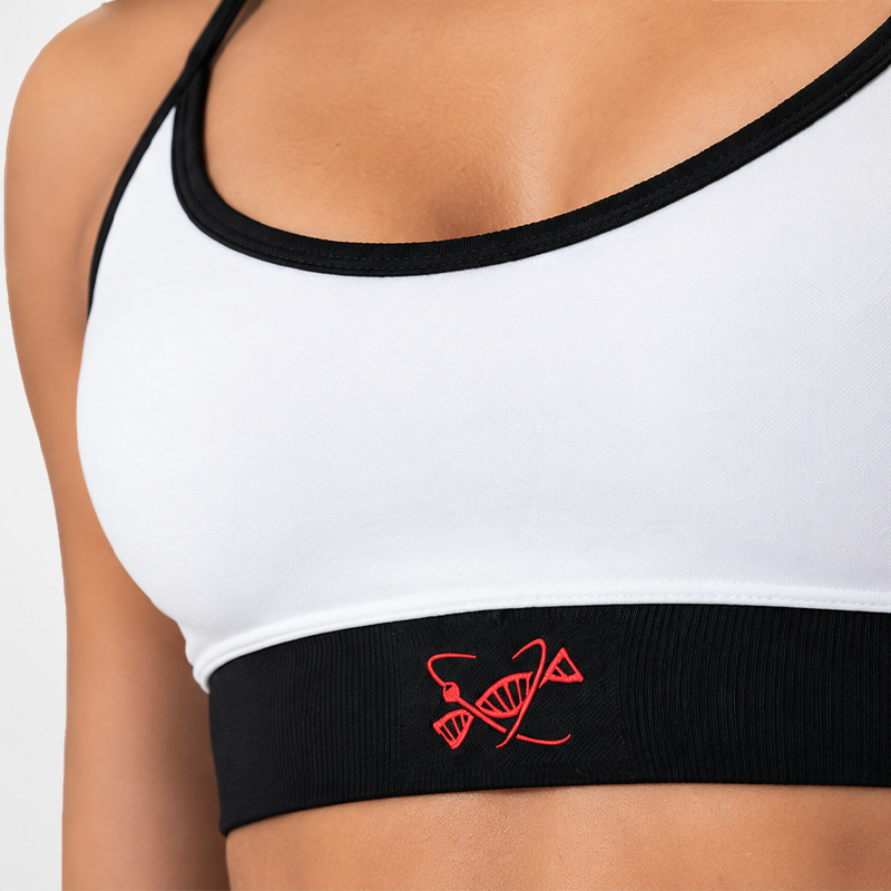 Top sans couture pour femmes blanc