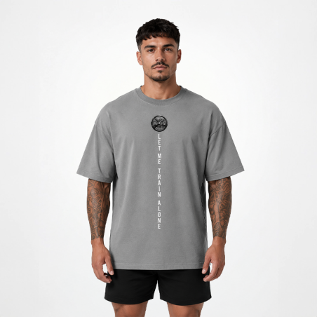 Koszulka oversize "LET ME TRAIN ALONE