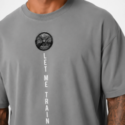 T-Shirt oversize "LET ME TRAIN ALONE" (laissez-moi m'entraîner seul)