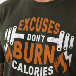 Vintage T-Shirt "EXCUSES DON'T BURN CALORIES"
