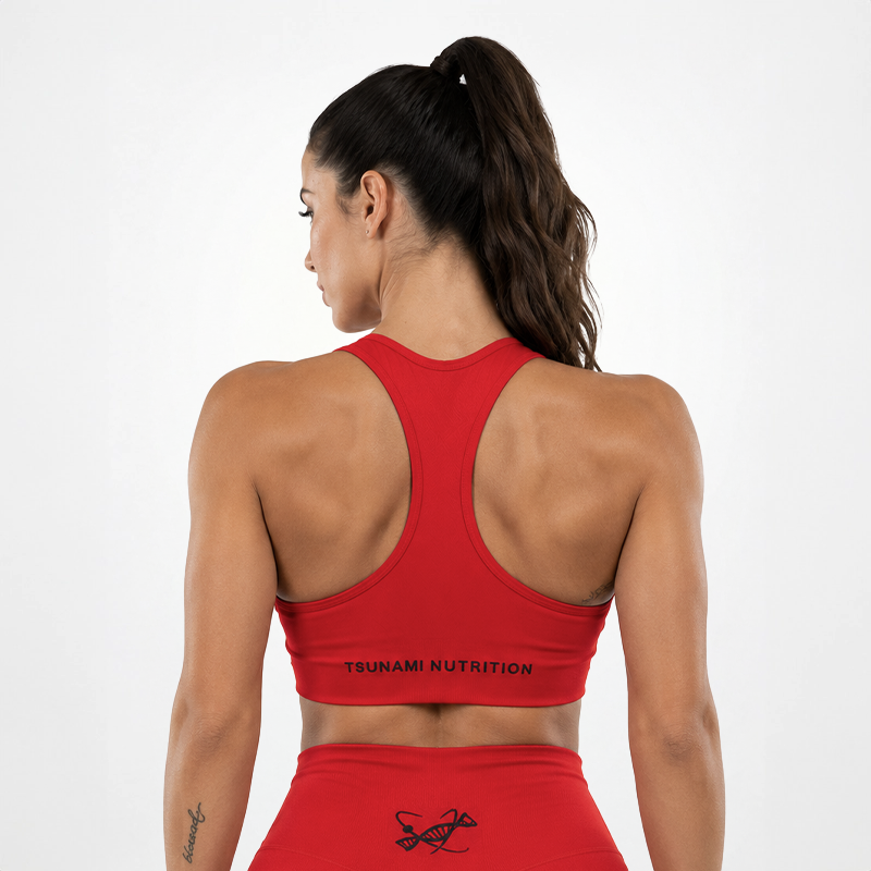 Top sans couture Femme Rouge