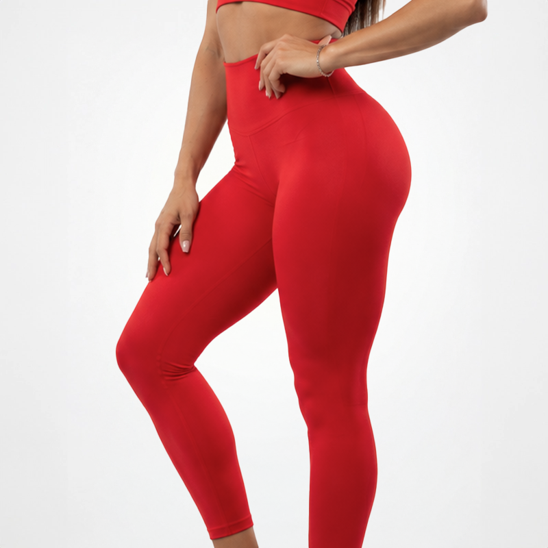 Legging Rouge sans couture Femme