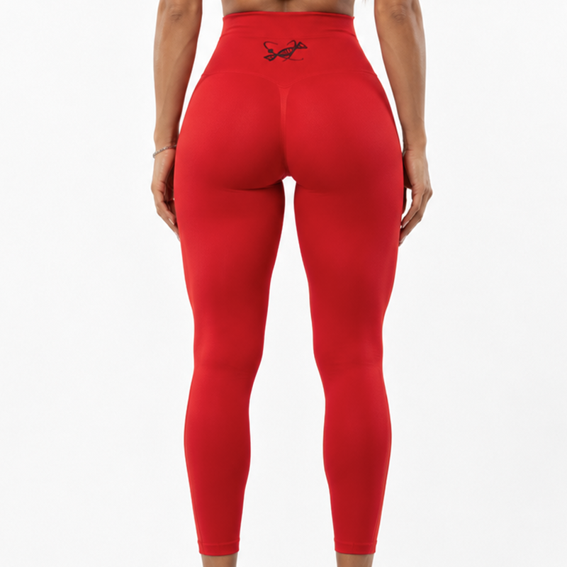 Legging Rouge sans couture Femme