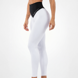 Leggings sans couture pour femmes blanc