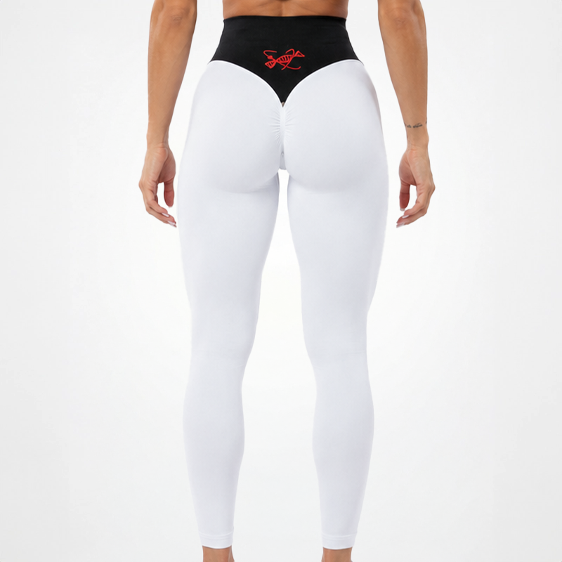 Leggings sans couture pour femmes blanc