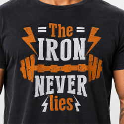 Vintage T-Shirt "THE IRON NEVER LIES"