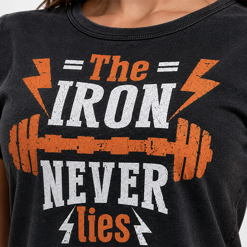 Vintage T-Shirt "THE IRON NEVER LIES"