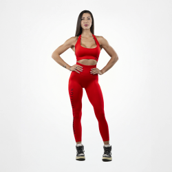 Red Women's Seamless Leggings