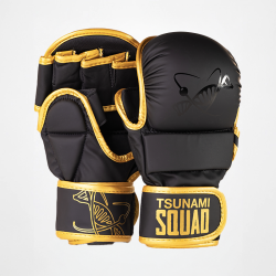 Gold MMA Sparring Gloves - Tsunami Nutrition