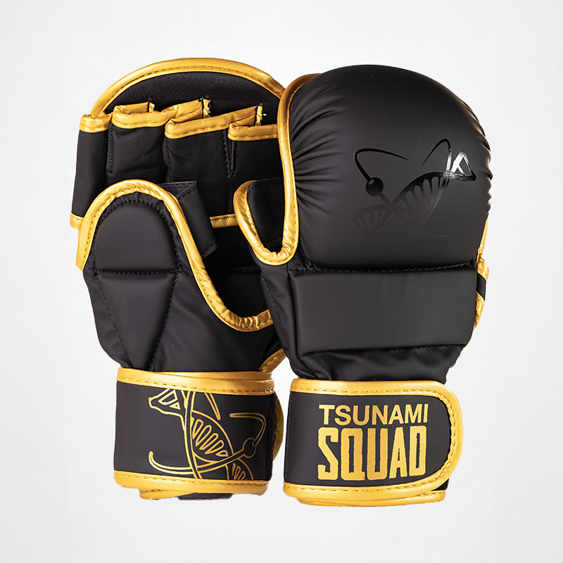Gold MMA Sparring Gloves - Tsunami Nutrition